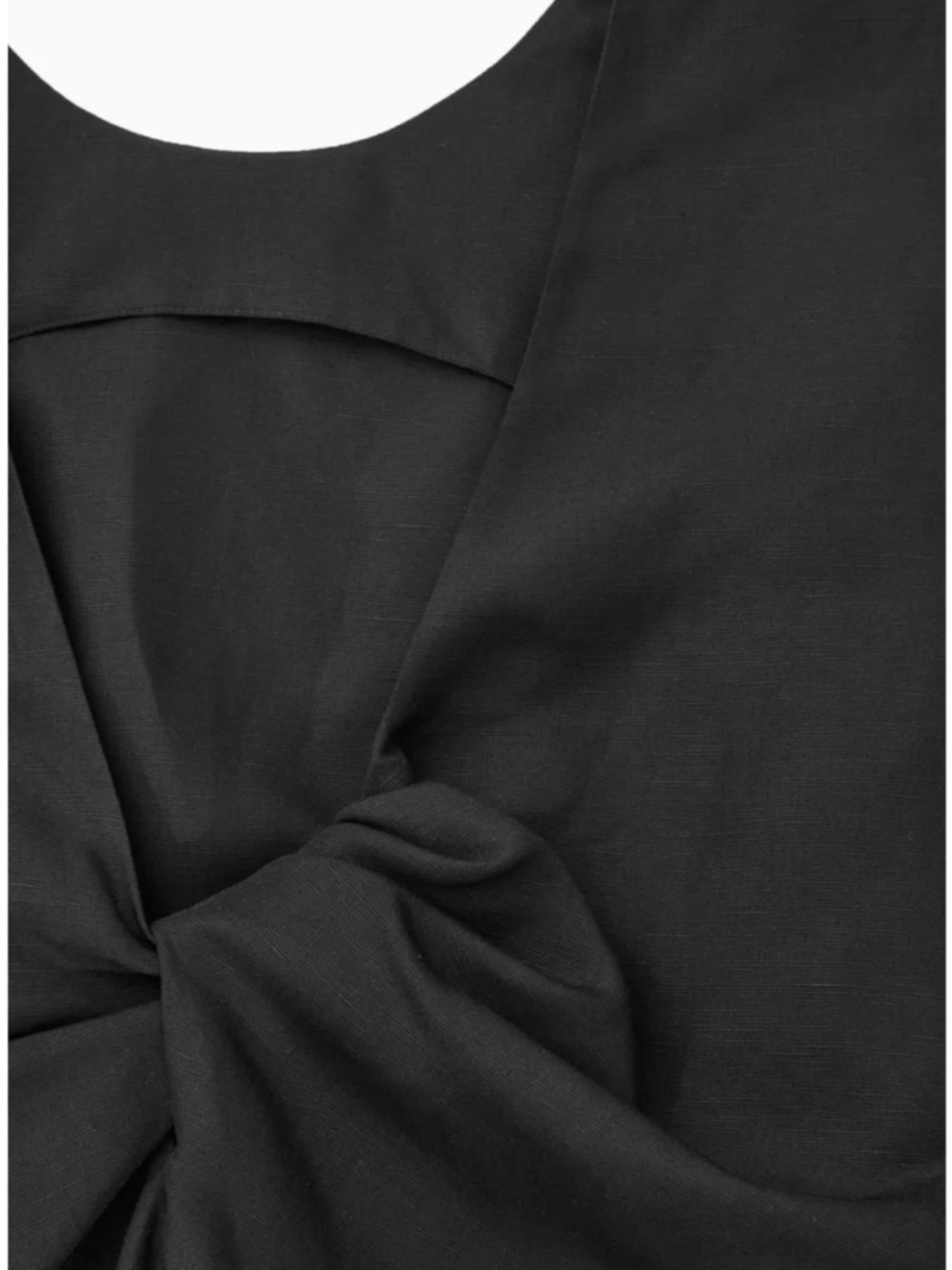 COS Linen Blend Twist Back Top - Picture 5 of 9
